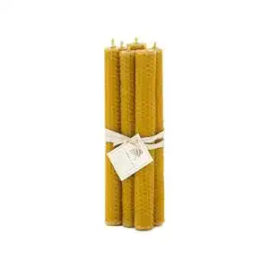 Bienenwachskerze L’Abella 100% aus Spanien, Honigduft, 6 Kerzen