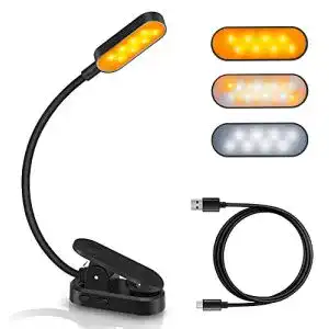 USB-Lampe OUILA Leselampe Buch Klemme, mit 16 LEDs