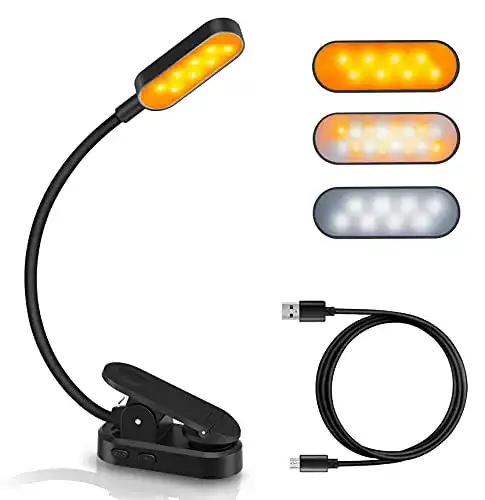 USB-Lampe OUILA Leselampe Buch Klemme, mit 16 LEDs