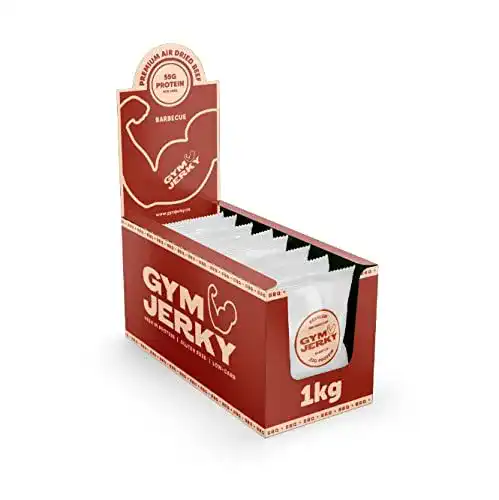 Beef Jerky Gym Jerky Beef Barbecue 1kg – 25x40g High Protein