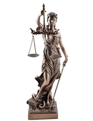 Justitia-Statue VERONESE 708-1832 Justitia Figur bronziert