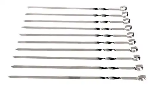 Schaschlikspieße rukauf 20 Schaschlikspiesse Edelstahl 43cm