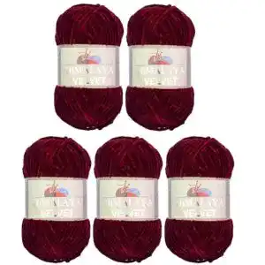 Chenille-Wolle Ilkadim 5 x 100 Gramm Himalaya Velvet Micro