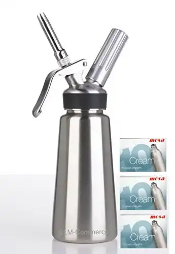 Sahnespender Mosa 0,5 L Sahnebereiter (5105) Edelstahl