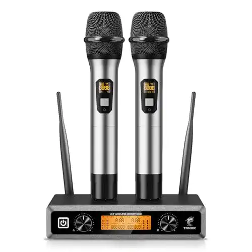 Die beste Tonor-Mikrofon TONOR Wireless Funkmikrofon UHF 2026 Test Bestseller Tonor-Mikrofon TONOR Wireless Funkmikrofon UHF