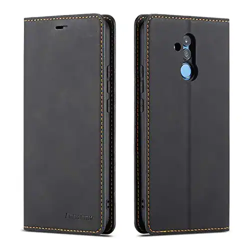 Huawei-Mate-20-Lite-Hülle QLTYPRI, Ledertasche mit Kartenfach