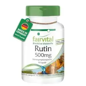 Rutin-Kapseln fairvital Rutin 500mg HOCHDOSIERT 90 Kapseln