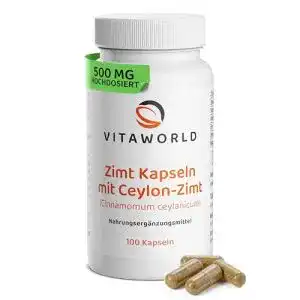 Zimtkapseln Vita World Zimt Kapseln 500mg 100 Kapseln