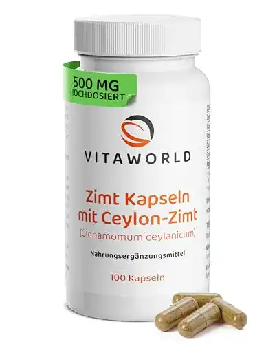 Zimtkapseln Vita World Zimt Kapseln 500mg 100 Kapseln