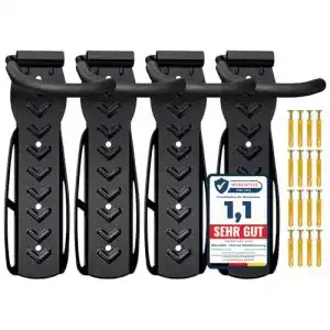 Fahrrad-Wandhalterung WELLGRO 4 x Wand Fahrradhalter