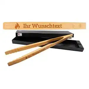 Grillzange Holz Deitert Zetzsche Grillzange 46 cm mit Namen