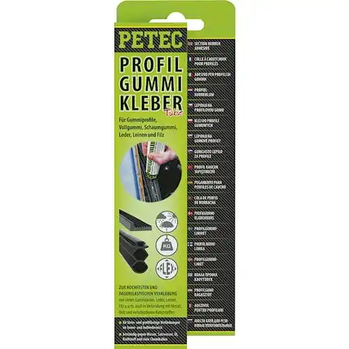 Gummikleber Petec 93870 Profil gelb-transparent, 70 ml