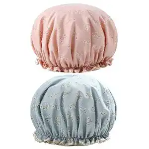 Duschhaube G2PLUS 2 Stück Damen Wasserdicht Wiederverwendbar 32CM
