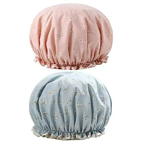 Duschhaube G2PLUS 2 Stück Damen Wasserdicht Wiederverwendbar 32CM