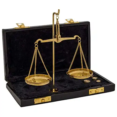 Apothekerwaage aubaho Waage Feinwaage mit 20g Gewichten