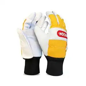 Schnittschutzhandschuh Kettensäge Oregon, Leder, L, Weiß