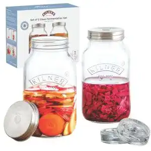 Fermentiergläser Kilner Fermentier Set, 2 Gläser á 1 Liter
