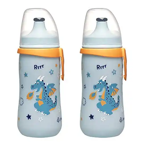 Trinkflasche ab 18 Monate nip Kinderflasche 330 ml mit Push-Pull