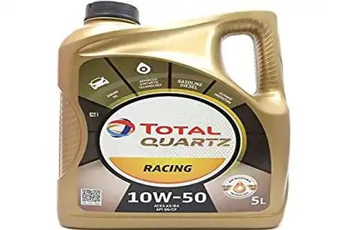 Motoröl 10w50 Total Quartz Racing 10 W-50 Motoröl, 5 Liter