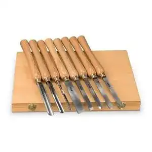 Drechseleisen holzstar -Set, 8-teilig, Hohlbeitel, Absechbeitel