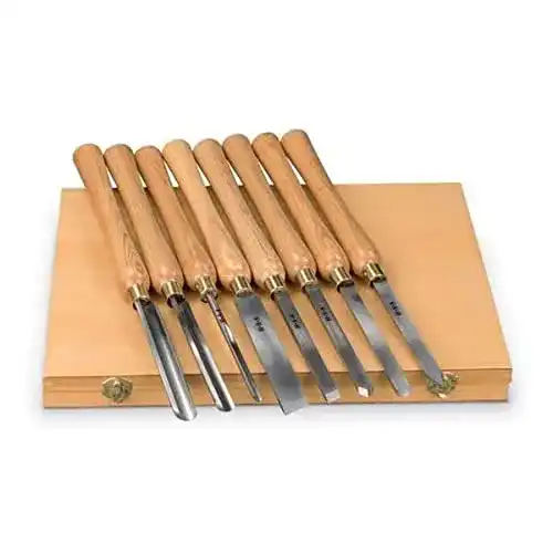 Drechseleisen holzstar -Set, 8-teilig, Hohlbeitel, Absechbeitel