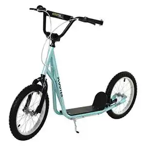 Kinderroller mit Luftreifen HOMCOM mit Luftreifen u. Handbremse