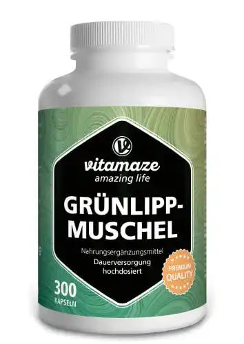 Grünlippmuschel-Kapseln Vitamaze – amazing life, hochdosiert