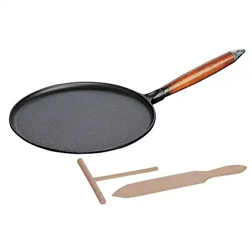 Staub-Pfanne STAUB 40509-525-0 Crepes Pfanne, mit Holzgriff