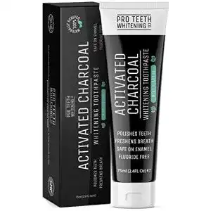 Vegane Zahnpasta Pro Teeth Whitening Co, mit Aktivkohle