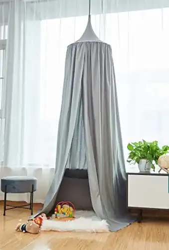 Die beste Baldachin WOLTU Kinderzimmer, Betthimmel Höhe 240 cm Grau 2026 Test Bestseller Baldachin WOLTU Kinderzimmer, Betthimmel Höhe 240 cm Grau