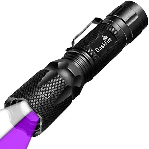 UV-Taschenlampe DaskFire 2-in-1 LED-Taschenlampe, 900 Lumen