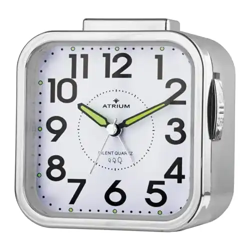 Analog Wecker Atrium Seniorenwecker analog Quarz ohne Ticken