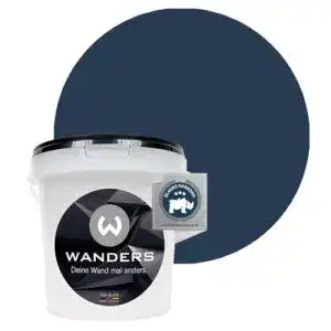 Wandfarbe Blau Wanders24 ®️ Tafelfarbe 1Liter, Mitternachtsblau