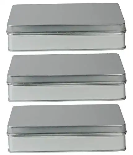 Blechdose mikken 3X Vorratsdose mit Schanierdeckel Gebäckdose