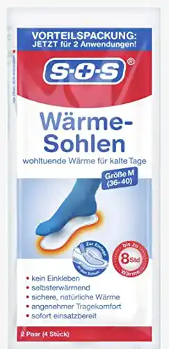 Wärmesohle SOS Wärme-Sohlen Größe M (Gr. 36-40) 1er Pack