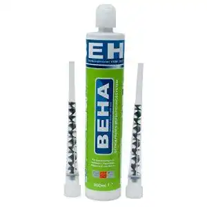 Verbundmörtel BEHA 300ml, Injektionsmörtel inkl. 2 Statikmischer