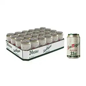 Helles Bier SAN MIGUEL ESPECIAL Dose DPG Bierpaket, 24 x 0.33 l