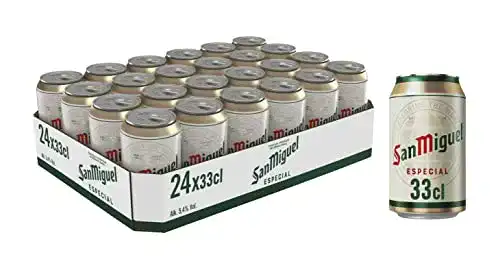 Helles Bier SAN MIGUEL ESPECIAL Dose DPG Bierpaket, 24 x 0.33 l