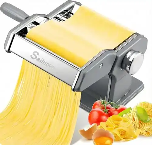 Nudelmaschine (manuell) Sailnovo Pasta Maker Edelstahl