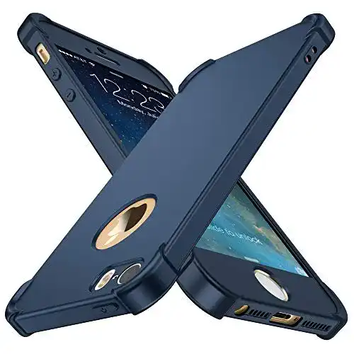 iPhone-SE-Hülle ORETECH, mit 2X Panzerglas Schutzfolie