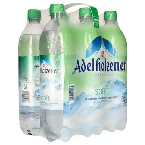 Mineralwasser (medium) Adelholzener Sanft, 6er Pack, EINWEG