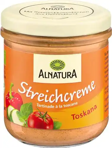 Alnatura-Brotaufstrich Alnatura Bio Streichcreme Toskana, 6 x 180 g