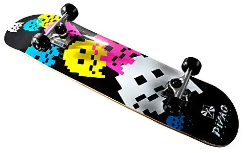Skateboard PiNAO Sports – Nalu mit Arcade-Design 7-schichtiges