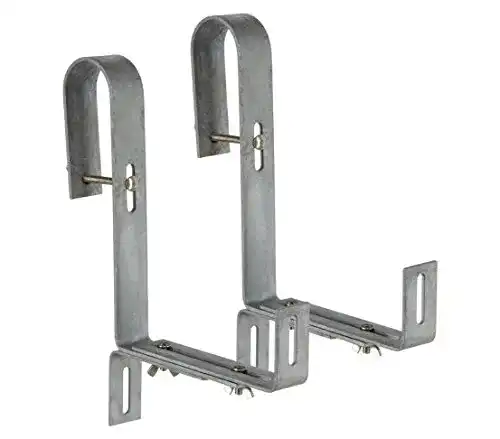 Blumenkastenhalter Dehner für Rohrgeländer, 2 Stück