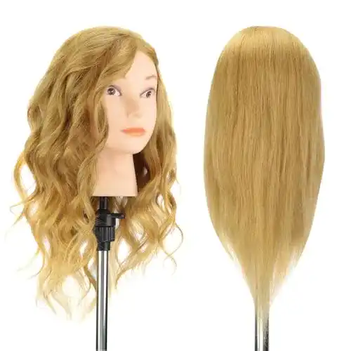 Übungskopf Friseur AIMEI 16″ Frisierkopf übungskopf Neverland