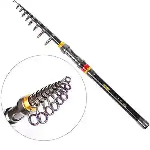 Teleskoprute Soradoo Fishing Rod Angelrute Kohlefaser Teleskop Angelrute Set teleskop spinnrute