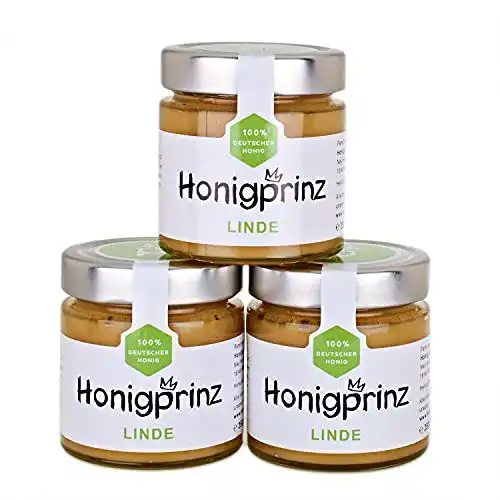 Lindenhonig Honigprinz Honig 100% Blütenhonig 3 x 250 gr