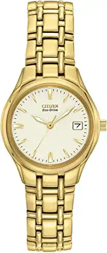 Eco-Drive-Uhren CITIZEN Damen Analog Quarz Uhr mit Edelstahl