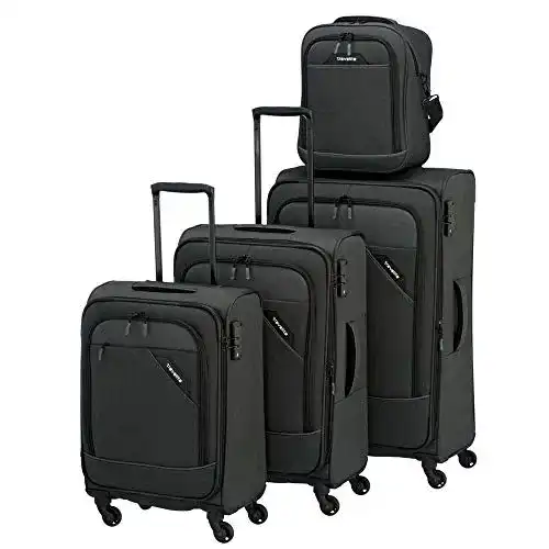 Kofferset Travelite Derby Rollkoffer, klassisch, robuster und leichter