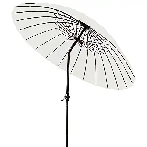 Sonnenschirm-250-cm ABCCANOPY wasserabweisend, hellbeige